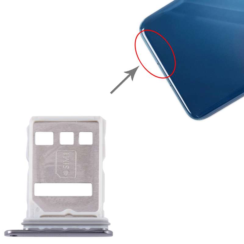 For Huawei P60 SIM + NM Card Tray (Black)