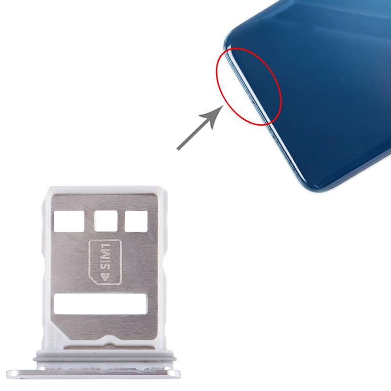 For Huawei P60 SIM + NM Card Tray (Black)