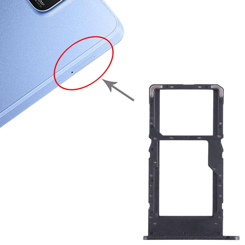 For Huawei Enjoy 50Z SIM + SIM / Micro SD Card Tray (Black)