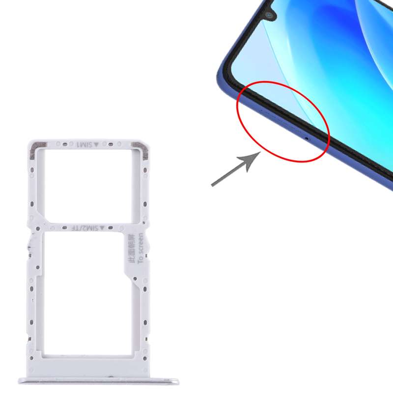 For Huawei nova Y70 SIM + SIM / Micro SD Card Tray (Blue)