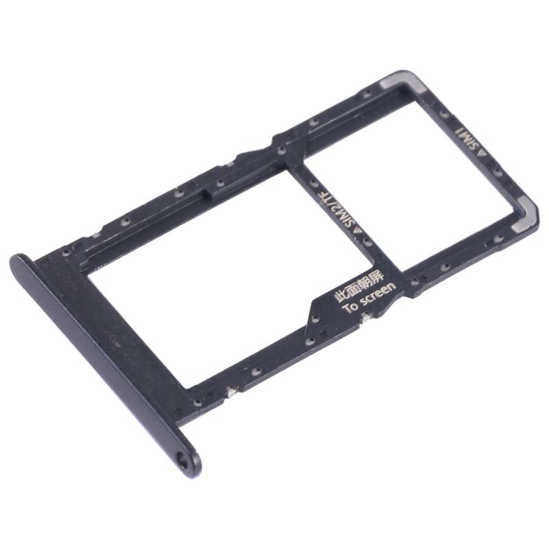 For Huawei Enjoy 50 SIM + SIM / Micro SD Card Tray (Black)