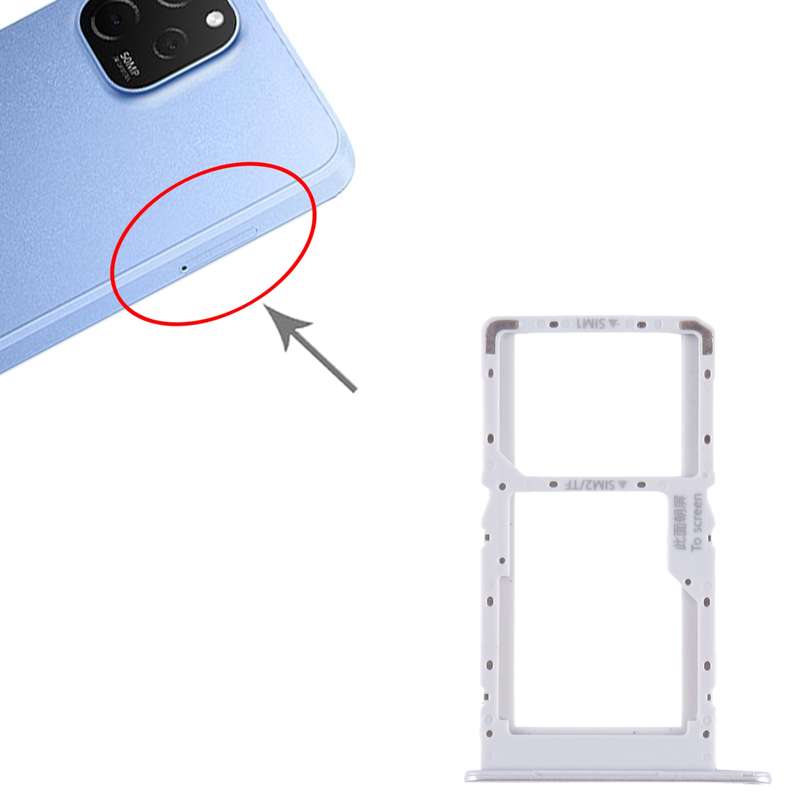 For Huawei Enjoy 50 SIM + SIM / Micro SD Card Tray (Black)