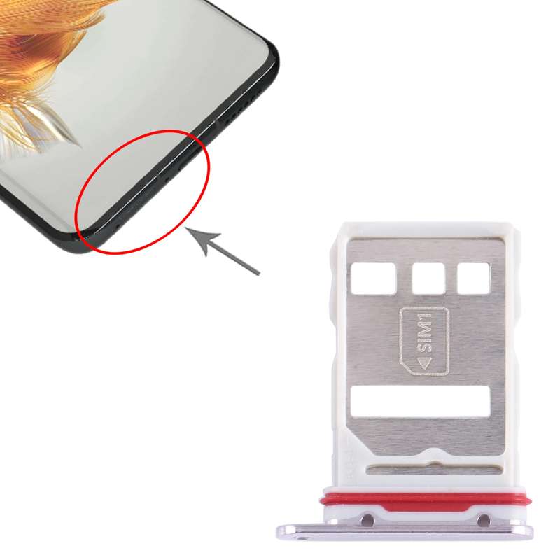 For Huawei Mate 50 Pro SIM Card Tray (Black)