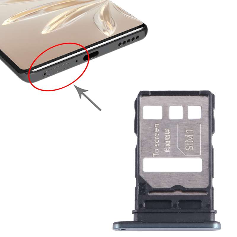 For Honor 70 SIM + SIM Card Tray (Black)
