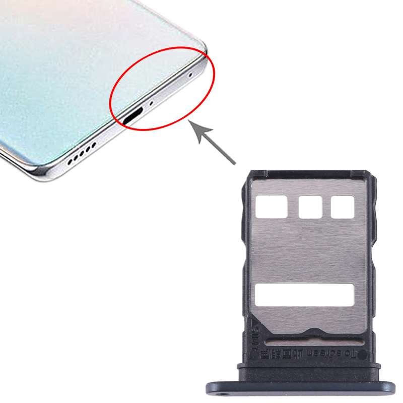 For Honor X50 SIM Card Tray (Black)