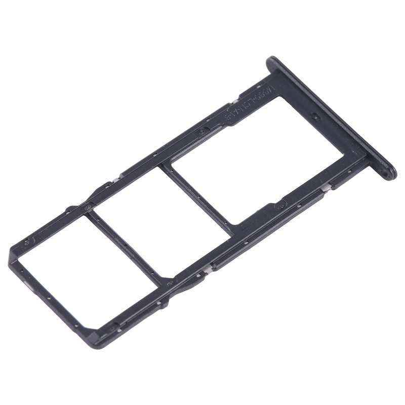 For Honor X10 Lite SIM + SIM + Micro SD Card Tray (Black)
