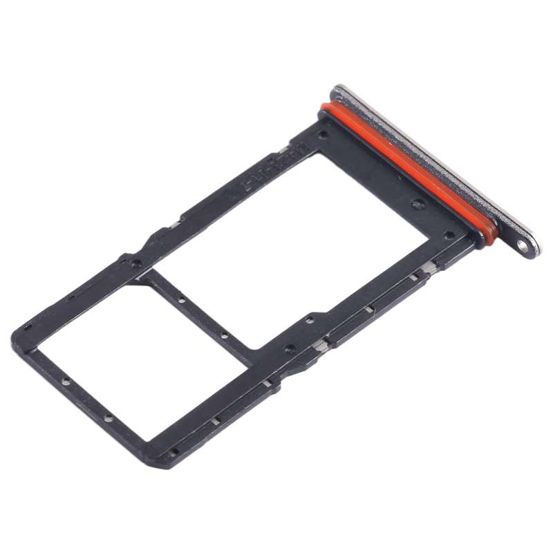 For Honor Play6C SIM + SIM / Micro SD Card Tray (Silver)