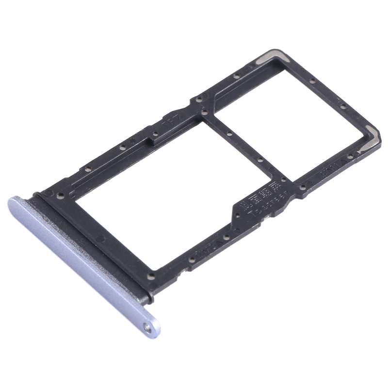 For Honor Play6C SIM + SIM / Micro SD Card Tray (Silver)