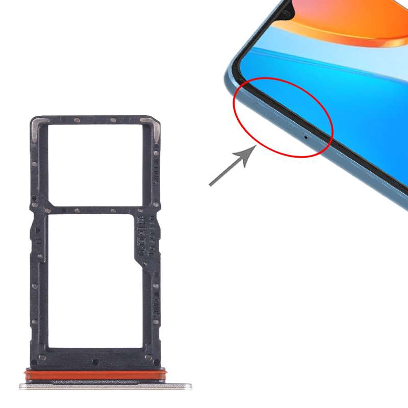 For Honor X40 GT SIM Card Tray (Silver)