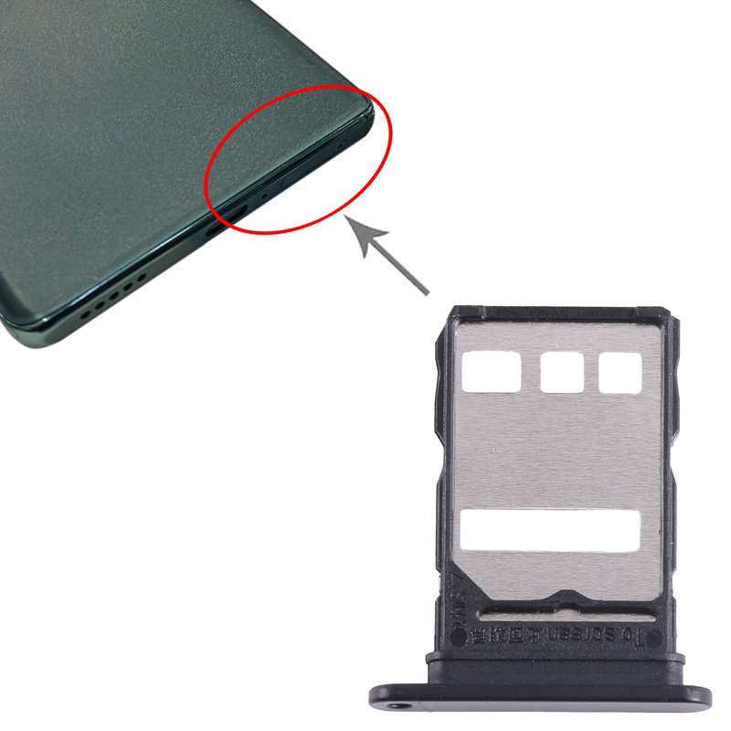 For Honor X40 SIM Card Tray (Black)