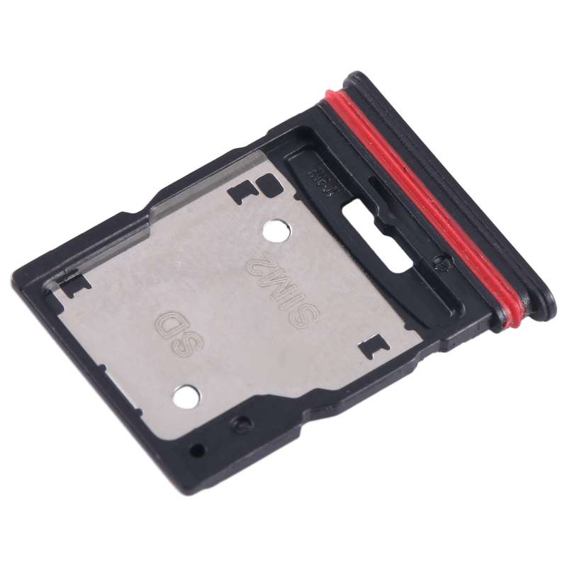 For Xiaomi Redmi Note 11T Pro+ SIM Card Tray + SIM Card Tray / Micro SD Card Tray (Black)