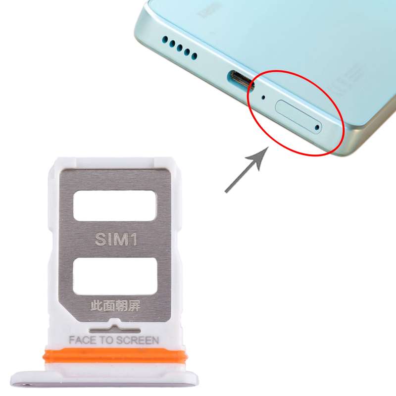 For Xiaomi 12 Lite SIM Card Tray + SIM Card Tray (Black)