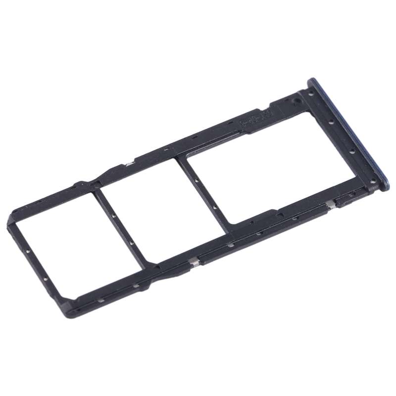 For Xiaomi Poco C55 SIM Card Tray + SIM Card Tray + Micro SD Card Tray (Black)
