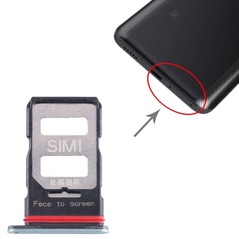 For Xiaomi Redmi K60 SIM Card Tray + SIM Card Tray (Black)