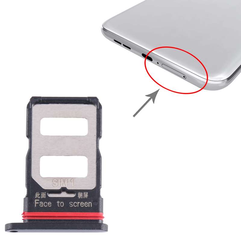 For Xiaomi Redmi K60e SIM Card Tray + SIM Card Tray (Black)