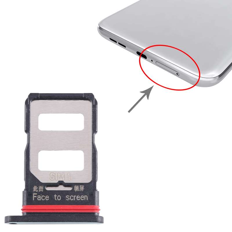 For Xiaomi Redmi K60e SIM Card Tray + SIM Card Tray (Black)