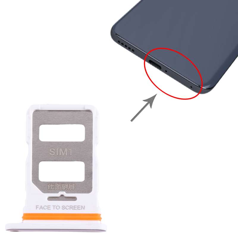 For Xiaomi 13 Lite SIM Card Tray + SIM Card Tray (Black)