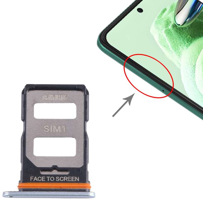 For Xiaomi Poco F5 SIM Card Tray + SIM Card Tray (Black)