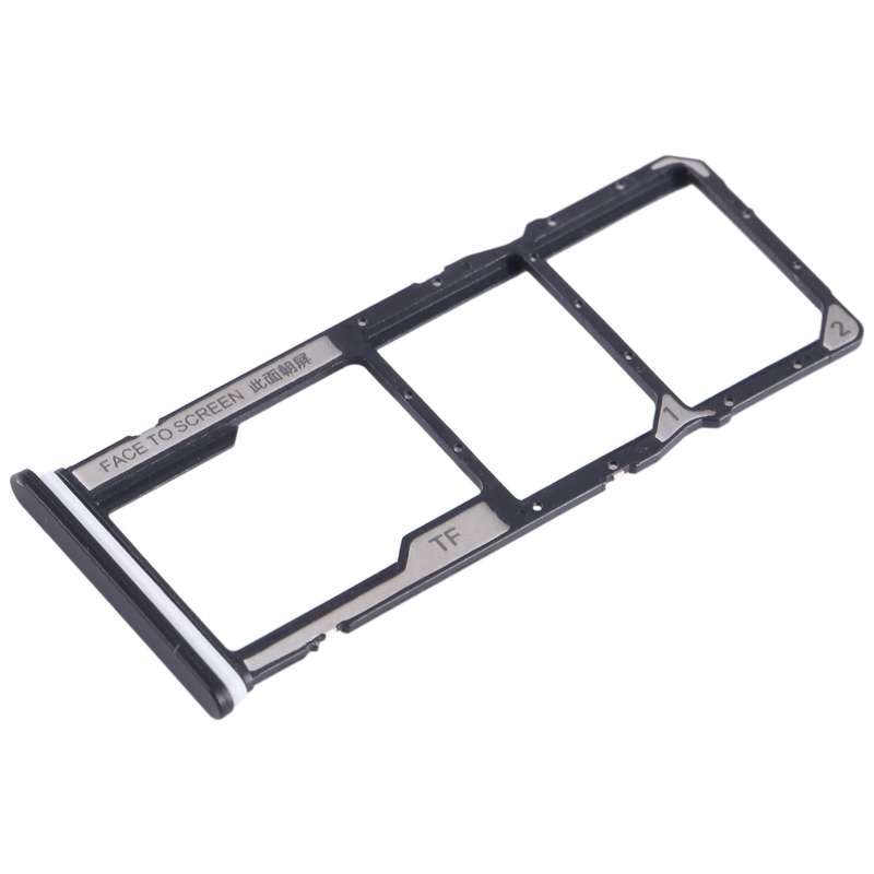 For Xiaomi Redmi A2+ SIM Card Tray + SIM Card Tray + Micro SD Card Tray (Black)