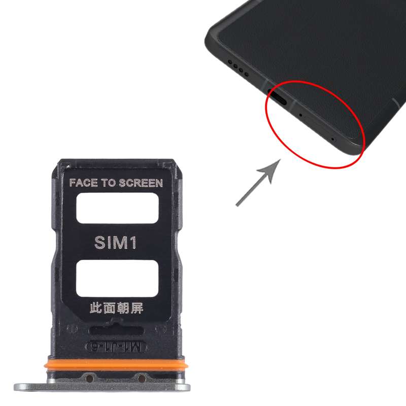 For Xiaomi 13 Ultra SIM Card Tray + SIM Card Tray (Black)