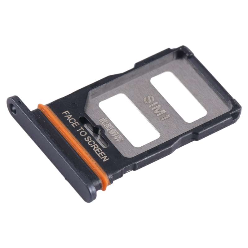 For Xiaomi Redmi Note 12T Pro SIM Card Tray + SIM Card Tray (Black)