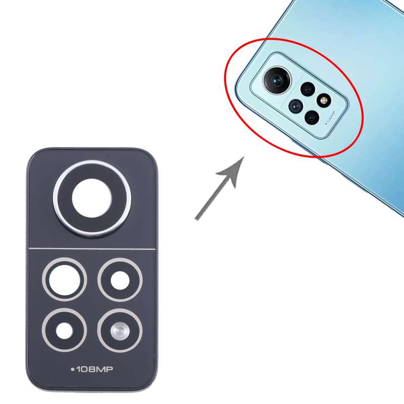 For Xiaomi Redmi Note 12 Pro 4G Camera Lens Cover (Black)