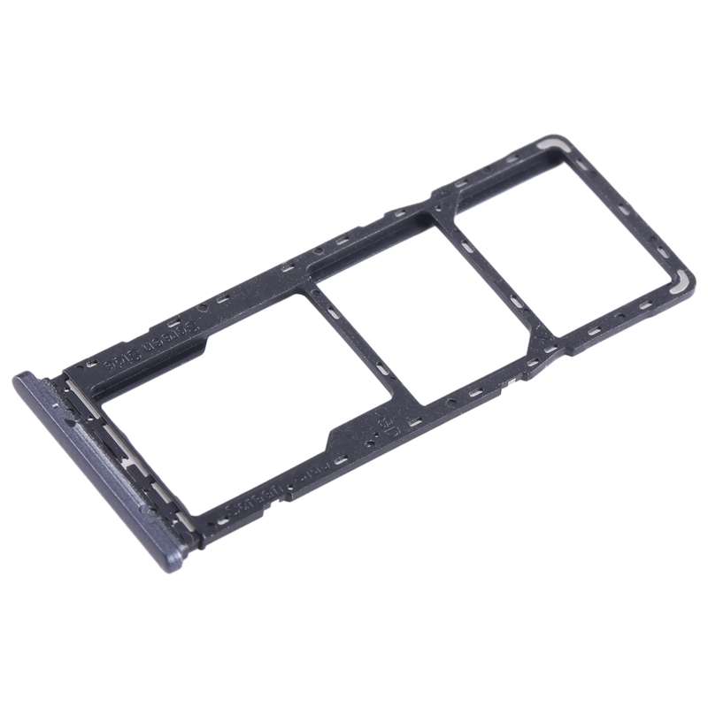 For Tecno Spark 7T SIM Card Tray + SIM Card Tray + Micro SD Card Tray (Blue)