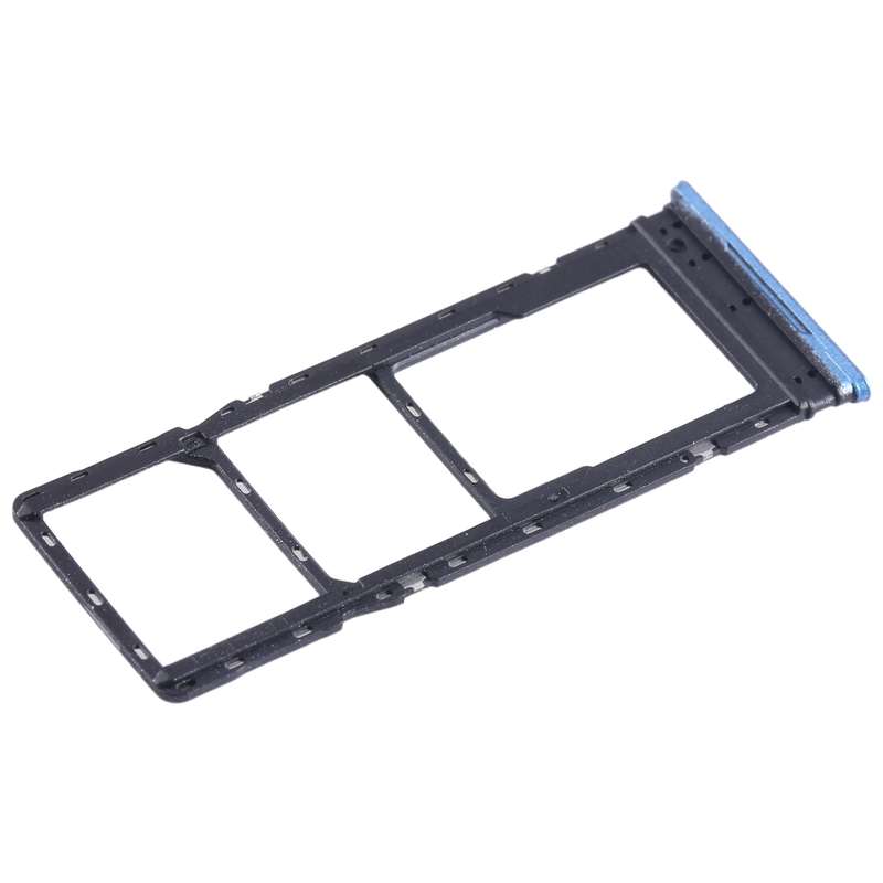 For Tecno Pova Neo SIM Card Tray + SIM Card Tray + Micro SD Card Tray (Black)