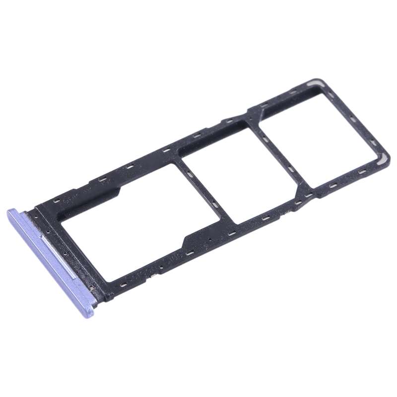 For Tecno Spark Go 2022 SIM Card Tray + SIM Card Tray + Micro SD Card Tray (Dark Blue)