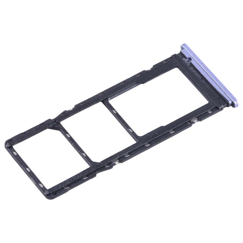 For Tecno Spark Go 2022 SIM Card Tray + SIM Card Tray + Micro SD Card Tray (Dark Blue)