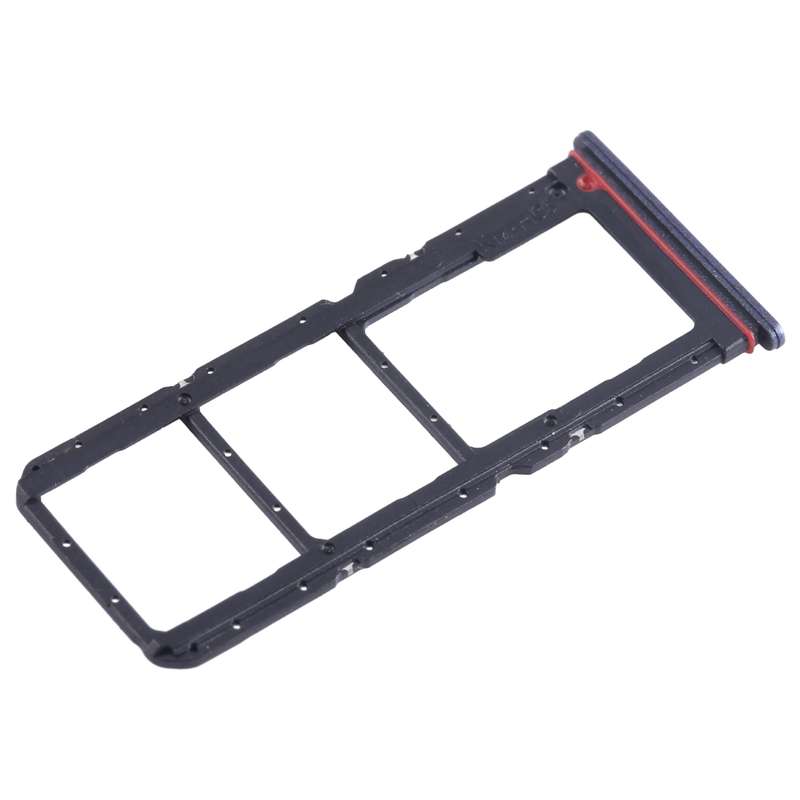 For Tecno Spark 10 Pro KI7 SIM Card Tray + SIM Card Tray + Micro SD Card Tray (Blue)