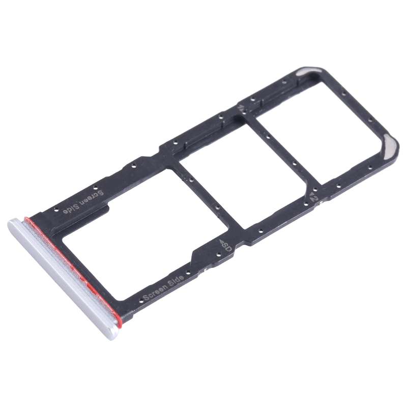 For Tecno Spark 10 Pro KI7 SIM Card Tray + SIM Card Tray + Micro SD Card Tray (Blue)