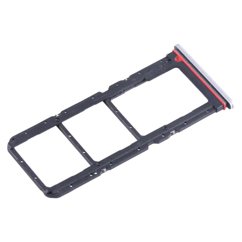 For Tecno Spark 10 Pro KI7 SIM Card Tray + SIM Card Tray + Micro SD Card Tray (Blue)