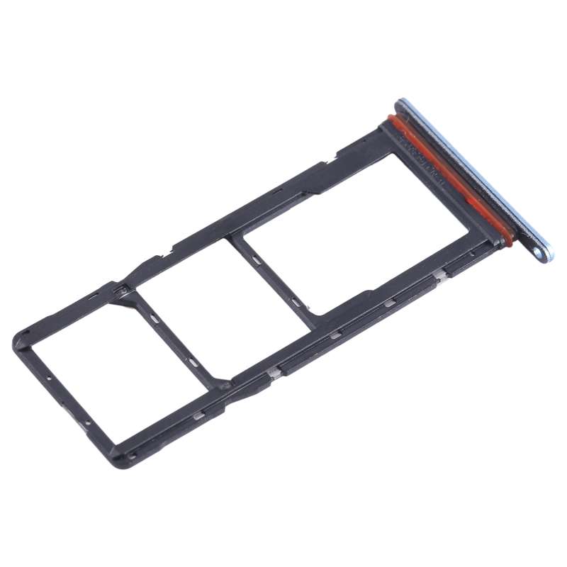 For Tecno Pop 7 BF6 SIM Card Tray + SIM Card Tray + Micro SD Card Tray (Orange)