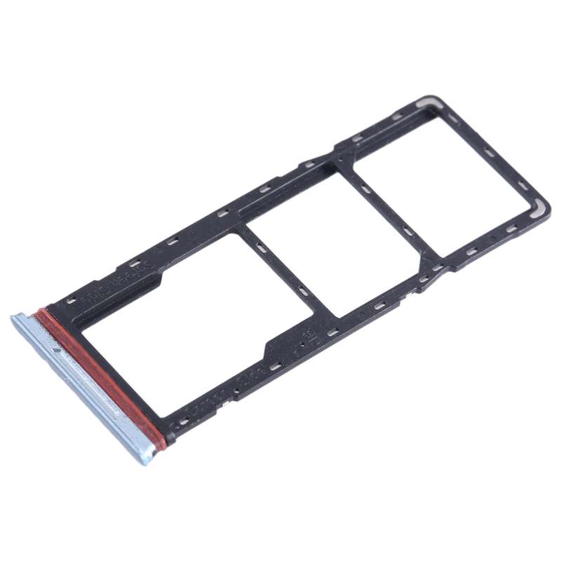 For Infinix Hot 11 X662 SIM Card Tray + SIM Card Tray + Micro SD Card Tray (Silver)