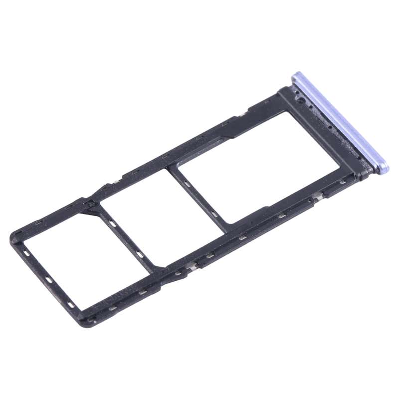 For Infinix Smart 6 X6511B SIM Card Tray + SIM Card Tray + Micro SD Card Tray (Blue)