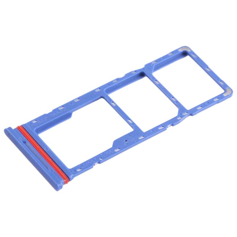 For Infinix Smart 6 HD X6512 SIM Card Tray + SIM Card Tray + Micro SD Card Tray (Baby Blue)