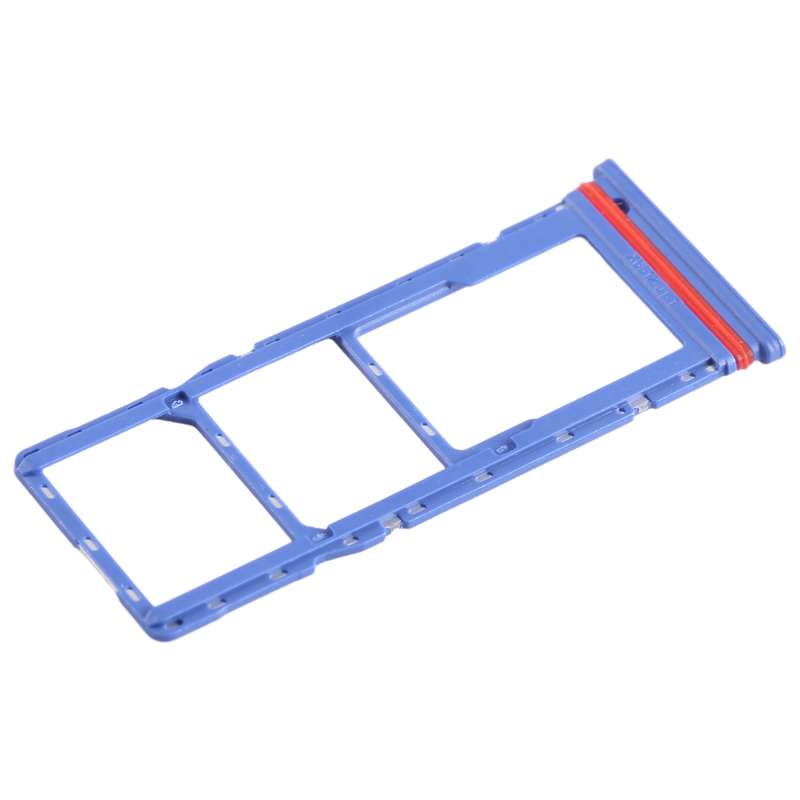 For Infinix Smart 6 HD X6512 SIM Card Tray + SIM Card Tray + Micro SD Card Tray (Baby Blue)