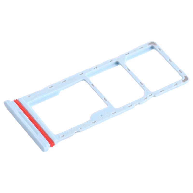For Infinix Smart 6 HD X6512 SIM Card Tray + SIM Card Tray + Micro SD Card Tray (Baby Blue)