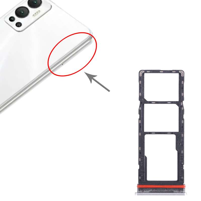 For Infinix Hot 12 X6817 SIM Card Tray + SIM Card Tray + Micro SD Card Tray (Green)