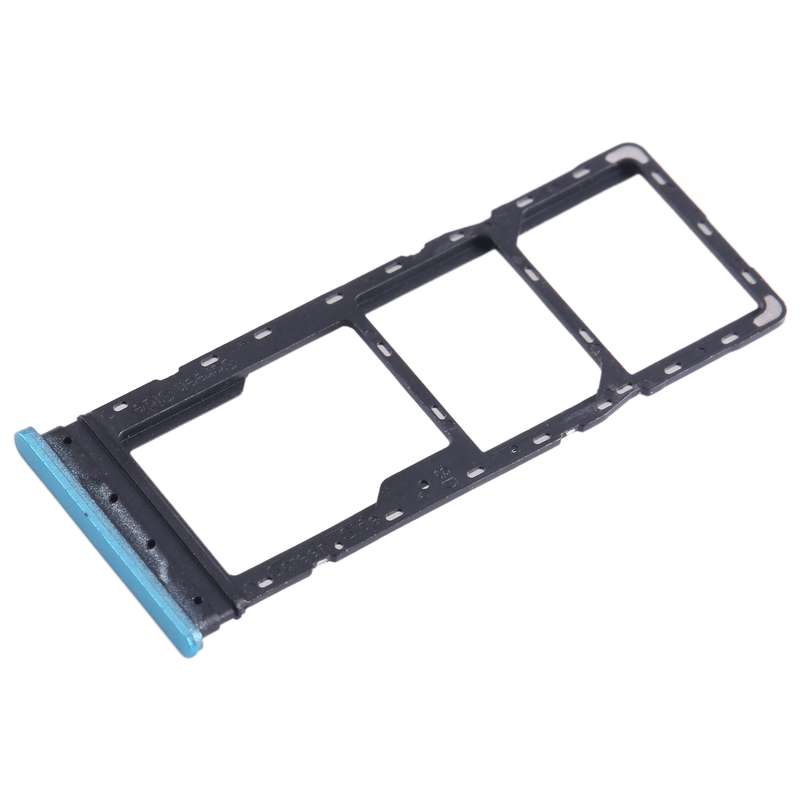 For Infinix Hot 12 Play SIM Card Tray + SIM Card Tray + Micro SD Card Tray (Green)