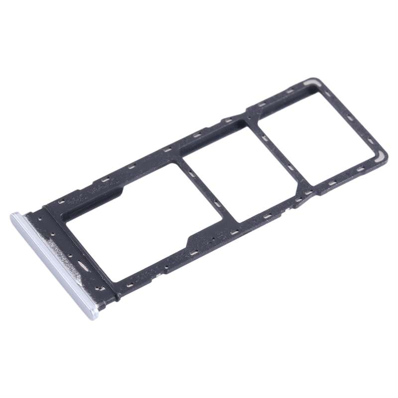 For Infinix Hot 20 X6826 SIM Card Tray + SIM Card Tray + Micro SD Card Tray (White)