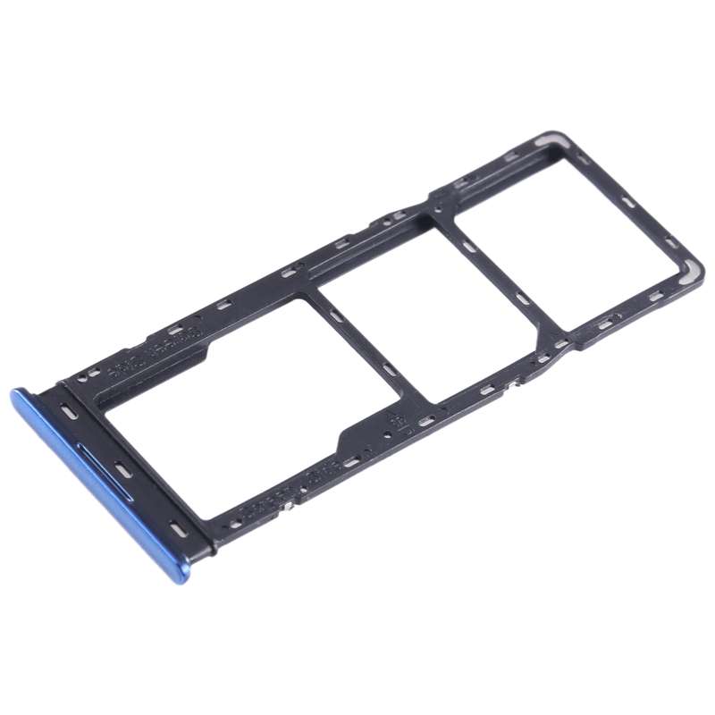For Tecno Spark 10 SIM Card Tray + SIM Card Tray + Micro SD Card Tray (Black)
