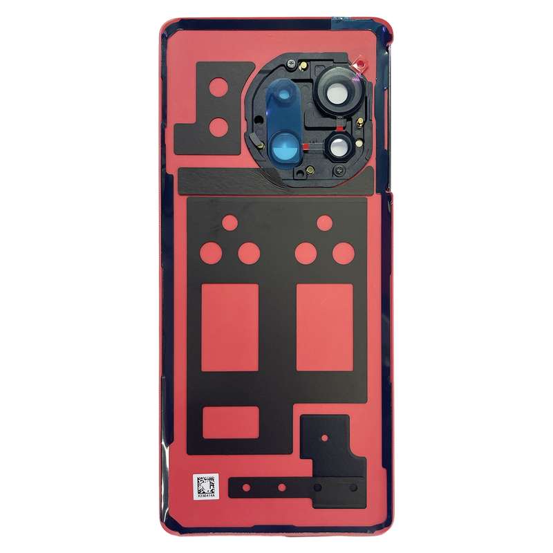 For OnePlus 11R CPH2487 Battery Leather Back Cover(Red)
