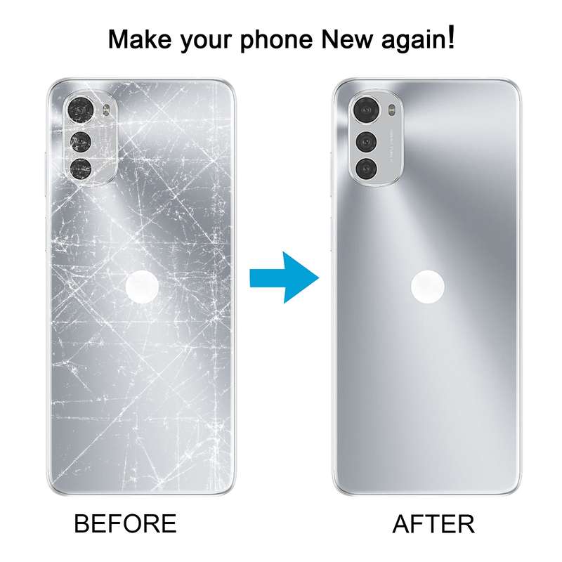 For Motorola Moto E32 Original Battery Back Cover(Grey)