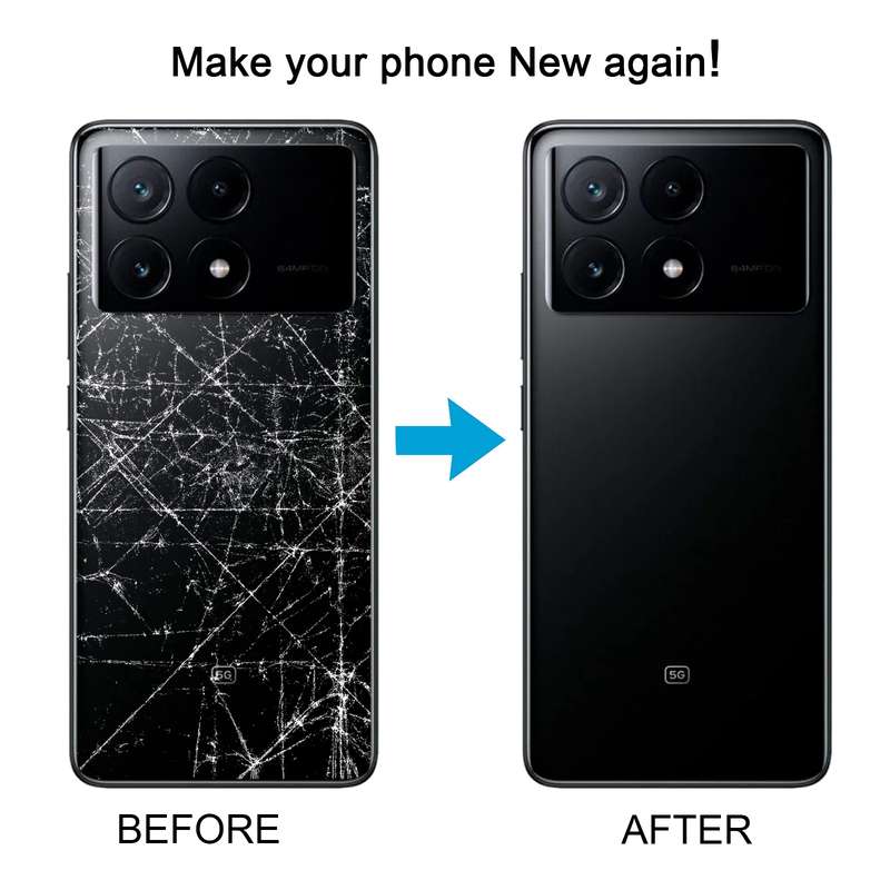 For Xiaomi Poco X6 Original Battery Back Cover(Black)
