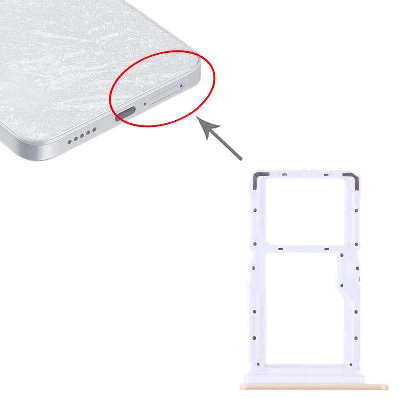 For Xiaomi Redmi Note 13 5G SIM Card Tray + SIM / Micro SD Card Tray (Black)