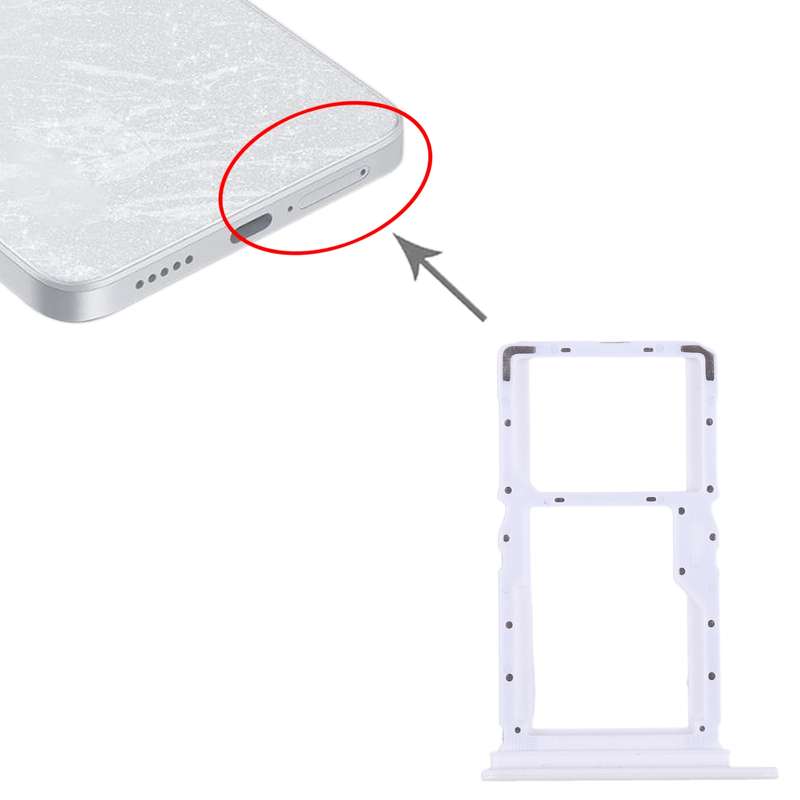 For Xiaomi Redmi Note 13 5G SIM Card Tray + SIM / Micro SD Card Tray (Black)