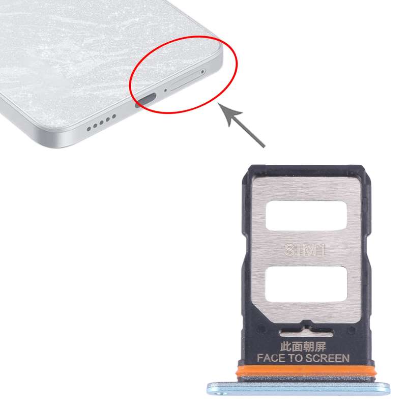 For Xiaomi Redmi Note 13 Pro 5G SIM Card Tray + SIM Card Tray (Black)