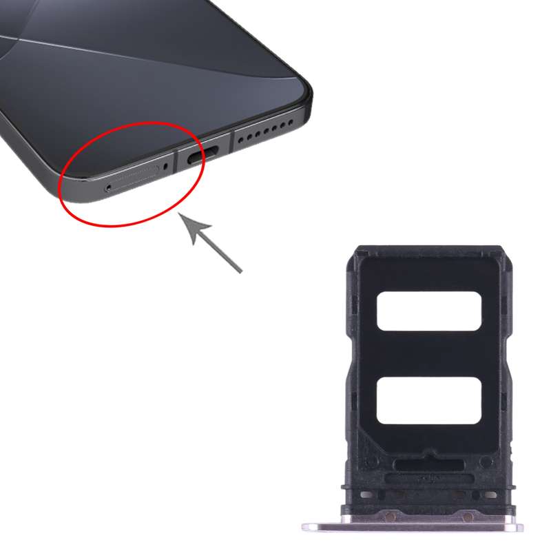 For Xiaomi 14 SIM Card Tray + SIM Card Tray (Black)